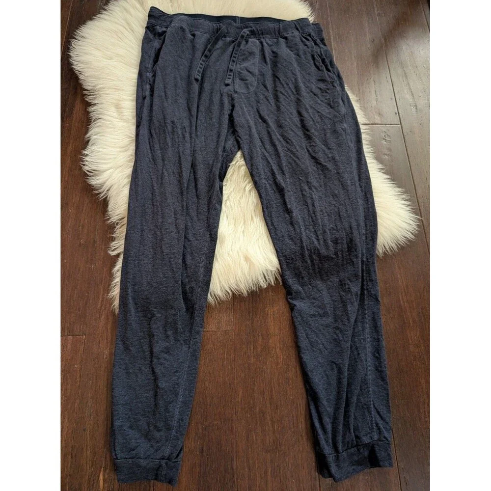 Abercrombie Soft A&F Sleep Lounge Pants Heathered Navy Blue L Large